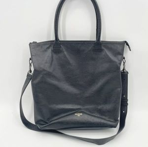 Black Laptop Leather Bag